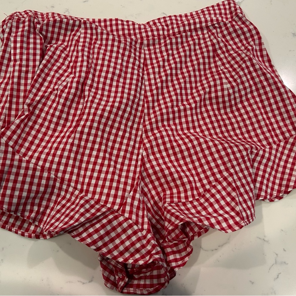 Red Gingham Women's Shorts k. Zell brand